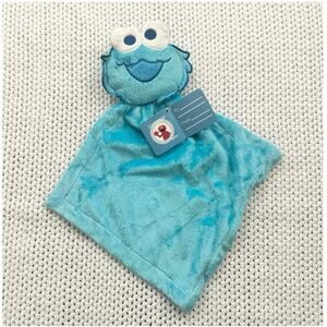 Sesame Street Nanette Cookie Monster Vtg NOS Plush Baby Lovey Security Blanket
